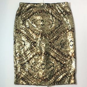 ❤️Black and gold Sequin Pencil Skirt ❤️